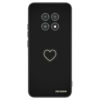 Picasee fekete szilikon tok az alábbi mobiltelefonokra Realme 12X - Heart