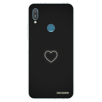 Picasee átlátszó szilikon tok az alábbi mobiltelefonokra Huawei Y6 2019 - Heart
