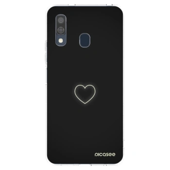 Picasee átlátszó szilikon tok az alábbi mobiltelefonokra Samsung Galaxy A40 A405F - Heart