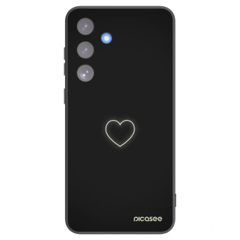 Picasee fekete szilikon tok az alábbi mobiltelefonokra Samsung Galaxy S25 FE 5G - Heart