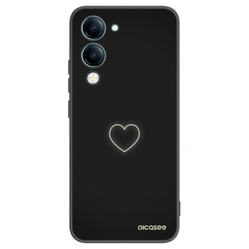 Picasee fekete szilikon tok az alábbi mobiltelefonokra Vivo Y29s 5G - Heart