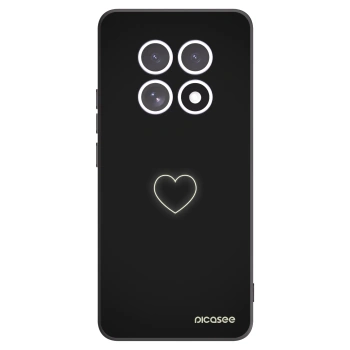 Picasee fekete szilikon tok az alábbi mobiltelefonokra Xiaomi Redmi Note 15 - Heart