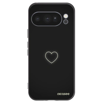Picasee fekete szilikon tok az alábbi mobiltelefonokra Google Pixel 10 Pro - Heart