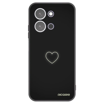 Picasee fekete szilikon tok az alábbi mobiltelefonokra Xiaomi Redmi 15C 5G - Heart