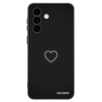 Picasee fekete szilikon tok az alábbi mobiltelefonokra Samsung Galaxy A57 5G - Heart