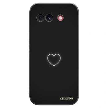 Picasee fekete szilikon tok az alábbi mobiltelefonokra Google Pixel 10a - Heart