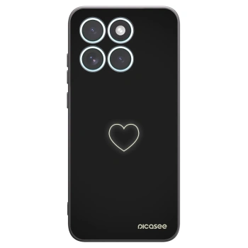 Picasee fekete szilikon tok az alábbi mobiltelefonokra Motorola Edge 70 Fusion - Heart