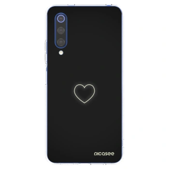 Picasee átlátszó szilikon tok az alábbi mobiltelefonokra Xiaomi Mi 9 SE - Heart