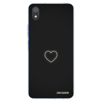 Picasee átlátszó szilikon tok az alábbi mobiltelefonokra Xiaomi Redmi 7A - Heart