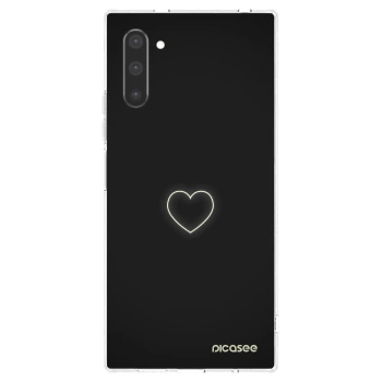 Picasee átlátszó szilikon tok az alábbi mobiltelefonokra Samsung Galaxy Note 10 N970F - Heart