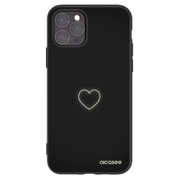 Picasee fekete szilikon tok az alábbi mobiltelefonokra Apple iPhone 11 Pro - Heart