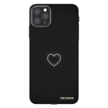 Picasee átlátszó szilikon tok az alábbi mobiltelefonokra Apple iPhone 11 Pro Max - Heart