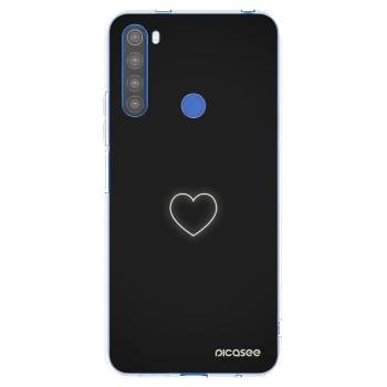 Picasee átlátszó szilikon tok az alábbi mobiltelefonokra Xiaomi Redmi Note 8T - Heart