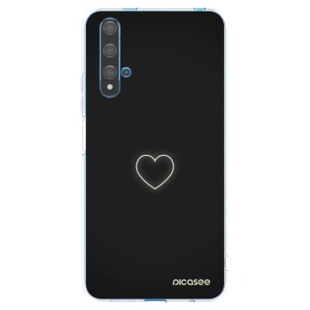 Picasee átlátszó szilikon tok az alábbi mobiltelefonokra Huawei Nova 5T - Heart