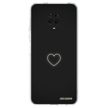 Picasee átlátszó szilikon tok az alábbi mobiltelefonokra Xiaomi Redmi Note 9 Pro - Heart