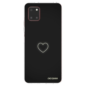 Picasee átlátszó szilikon tok az alábbi mobiltelefonokra Samsung Galaxy Note 10 Lite N770F - Heart
