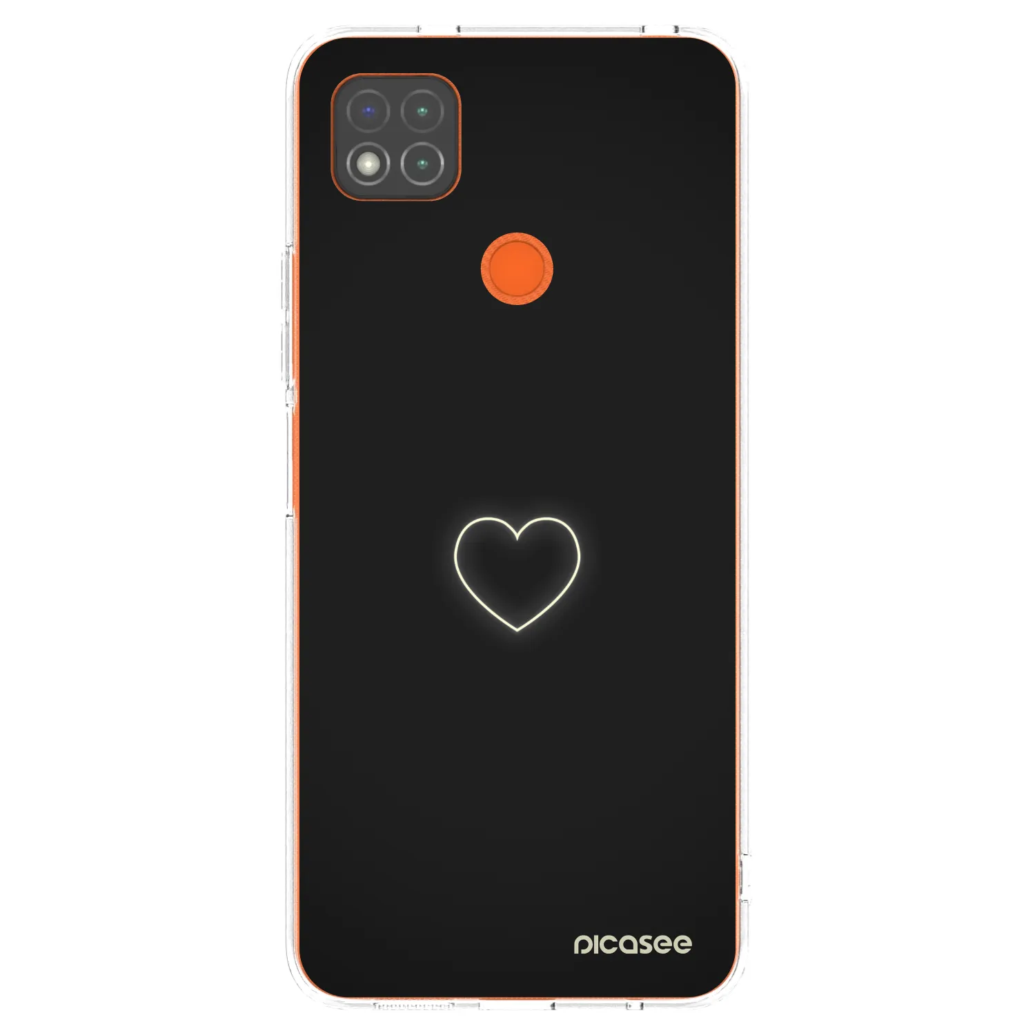 Picasee átlátszó szilikon tok az alábbi mobiltelefonokra Xiaomi Redmi 9C - Heart
