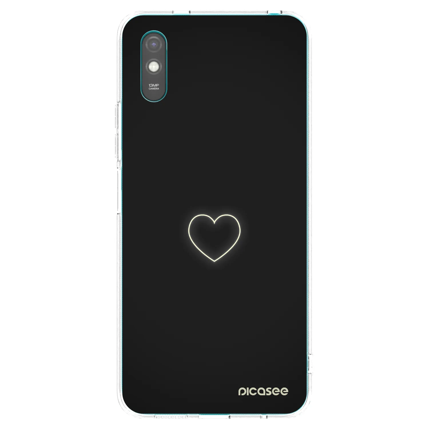 Picasee átlátszó szilikon tok az alábbi mobiltelefonokra Xiaomi Redmi 9A - Heart