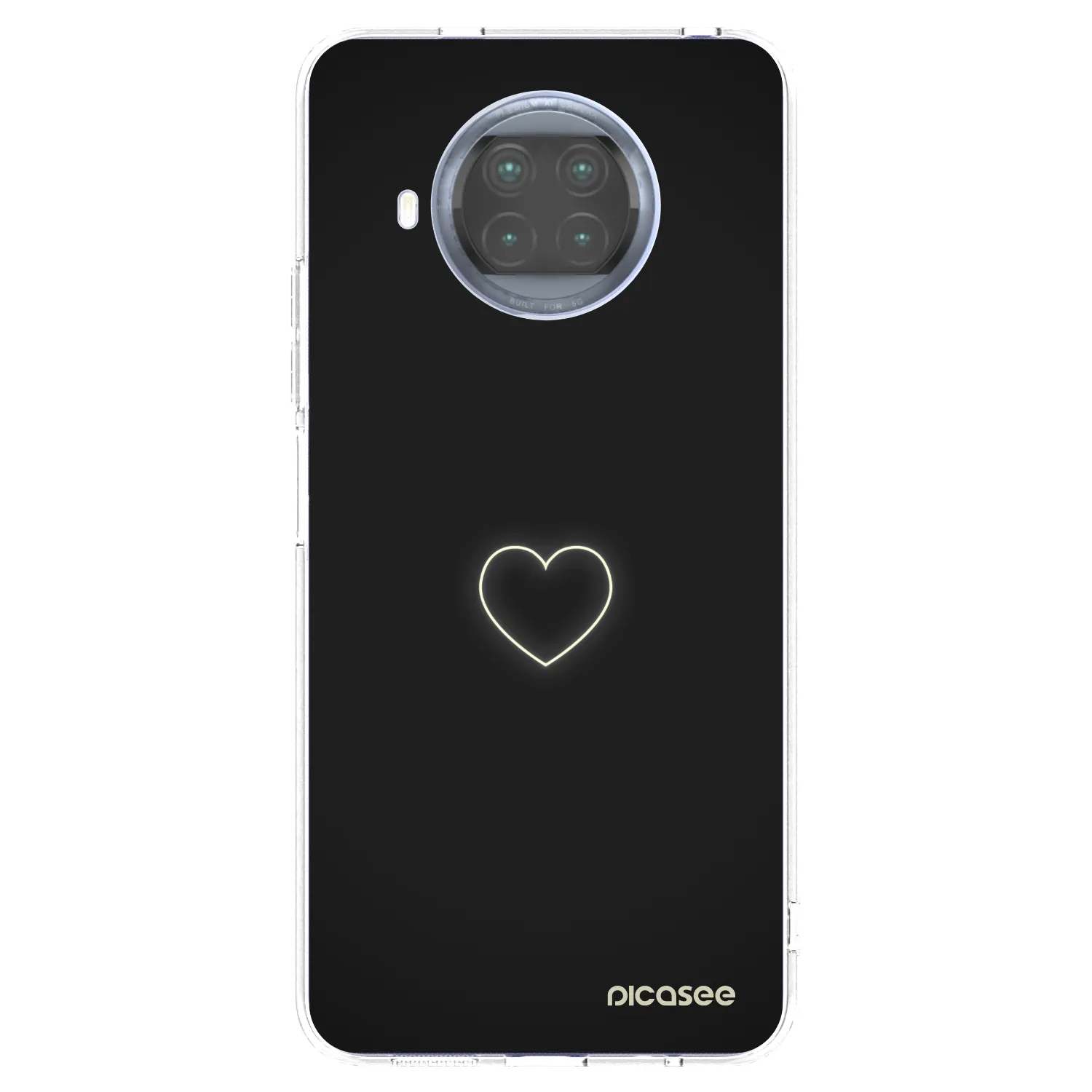Picasee átlátszó szilikon tok az alábbi mobiltelefonokra Xiaomi Mi 10T Lite - Heart