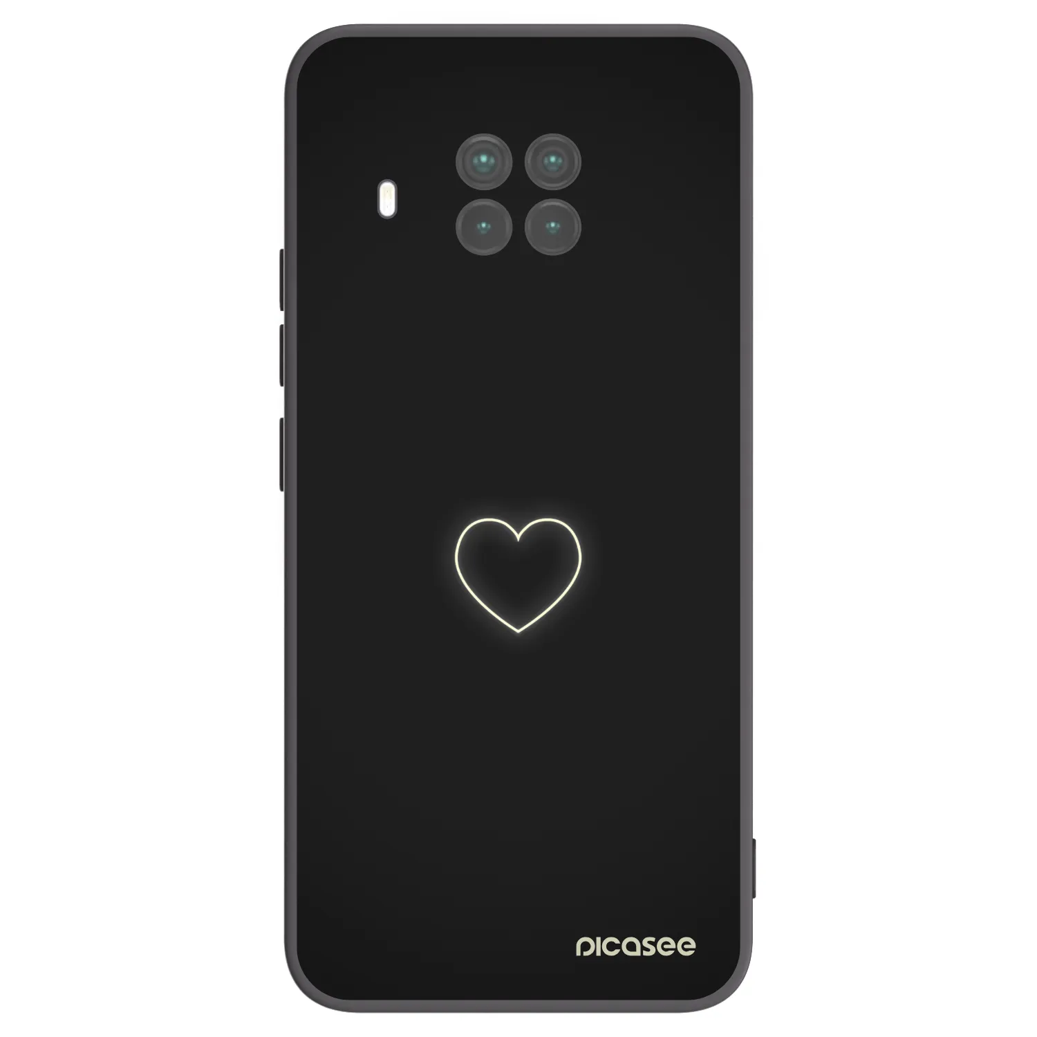 Picasee fekete szilikon tok az alábbi mobiltelefonokra Xiaomi Mi 10T Lite - Heart