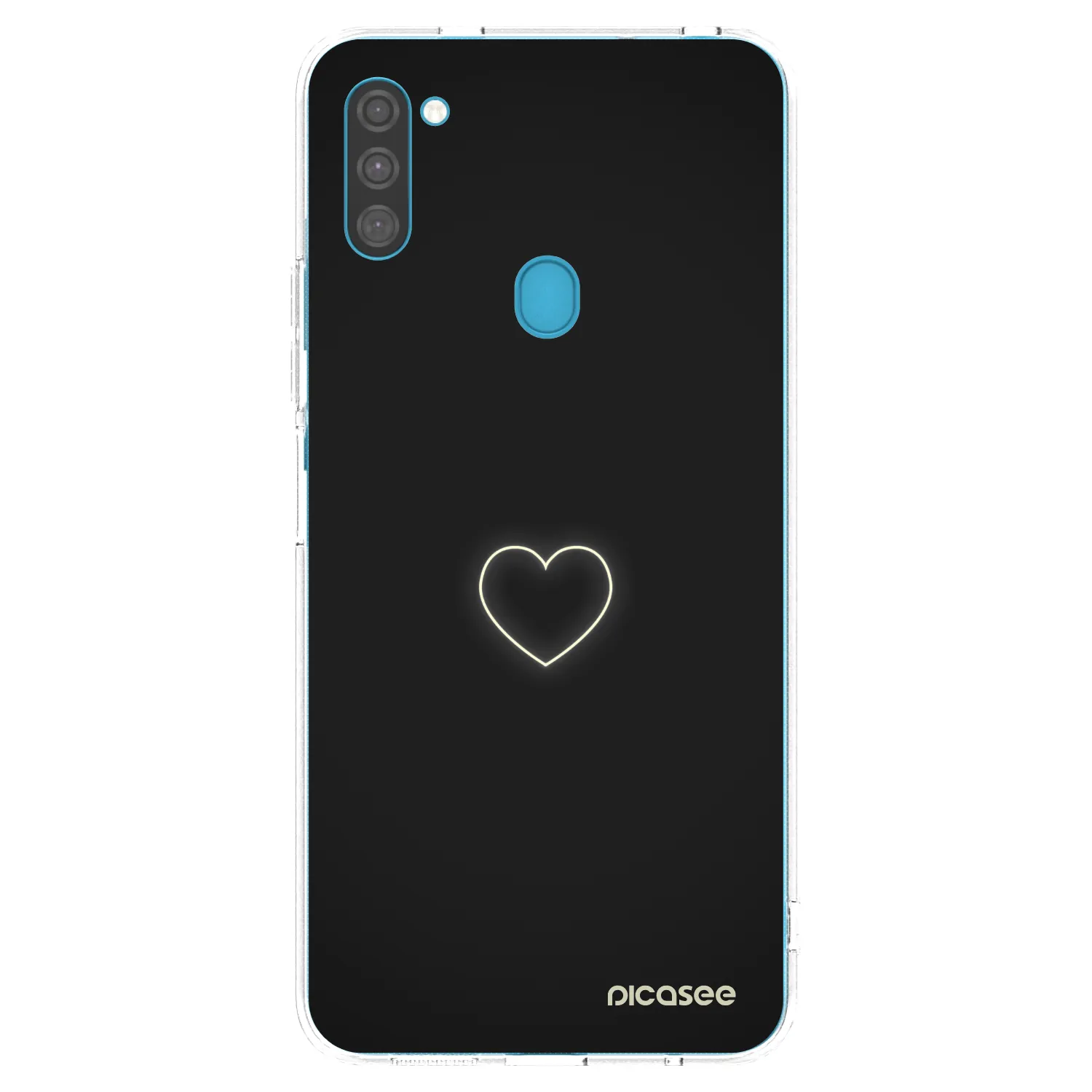 Picasee átlátszó szilikon tok az alábbi mobiltelefonokra Samsung Galaxy M11 - Heart