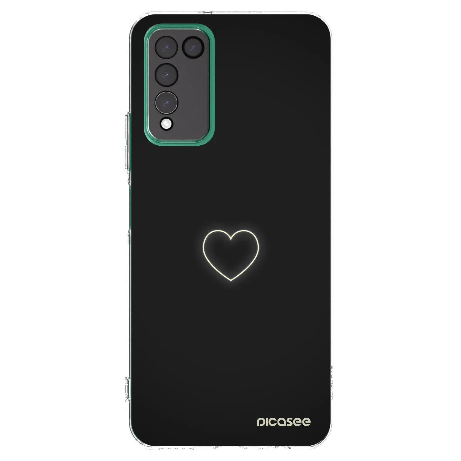 Picasee átlátszó szilikon tok az alábbi mobiltelefonokra Honor 10X Lite - Heart