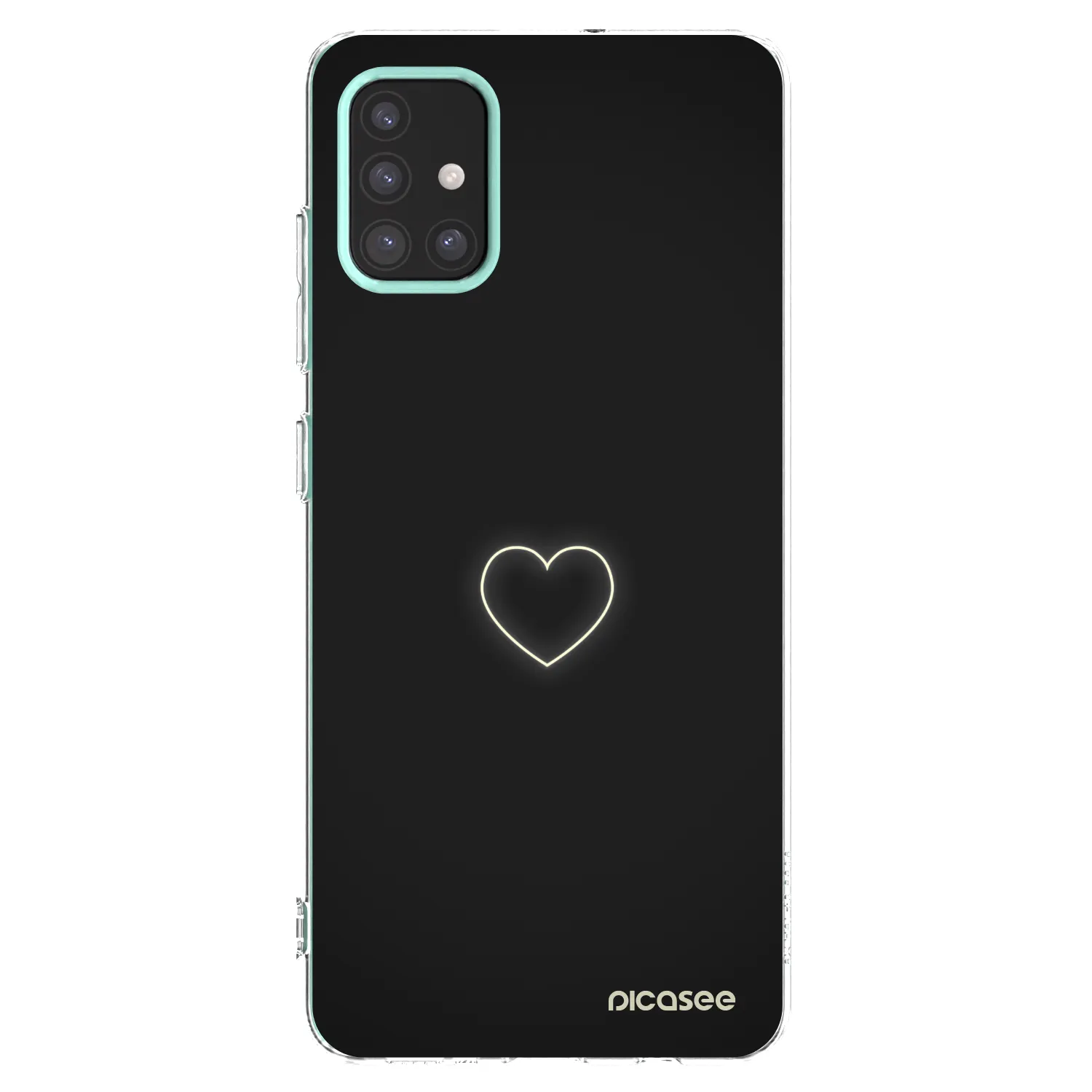 Picasee átlátszó szilikon tok az alábbi mobiltelefonokra Samsung Galaxy M31s - Heart