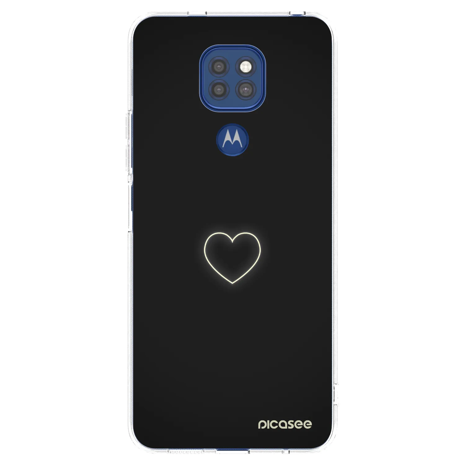 Picasee átlátszó szilikon tok az alábbi mobiltelefonokra Motorola Moto G9 Play - Heart