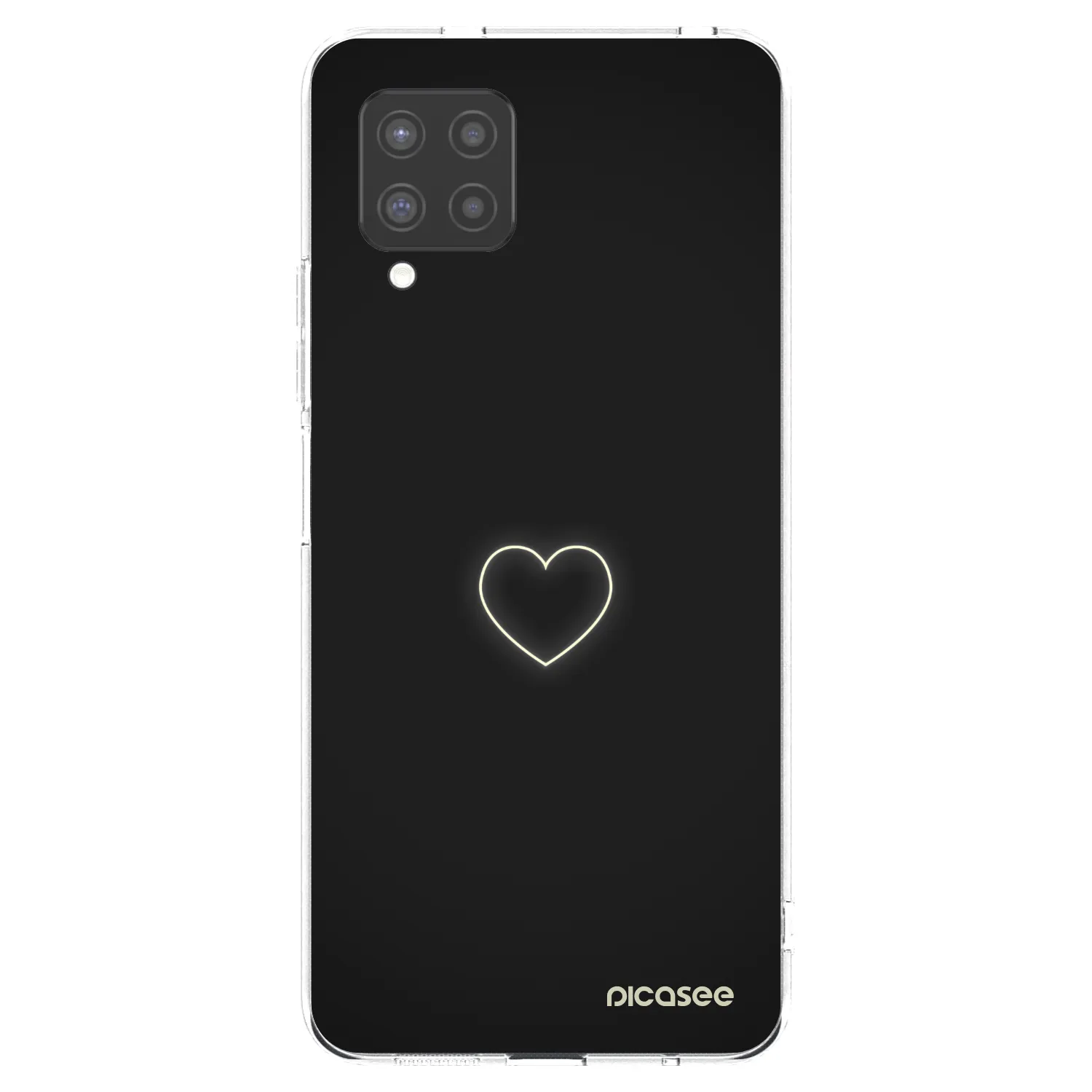 Picasee átlátszó szilikon tok az alábbi mobiltelefonokra Samsung Galaxy A42 A426B - Heart