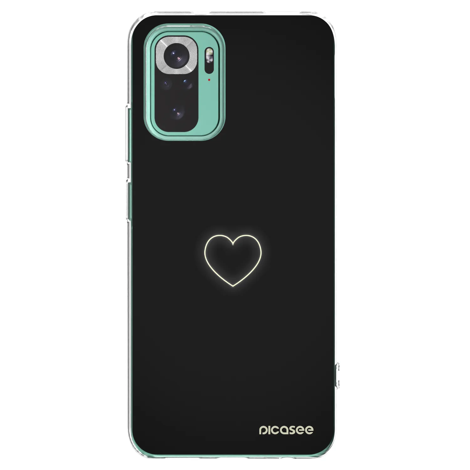 Picasee átlátszó szilikon tok az alábbi mobiltelefonokra Xiaomi Redmi Note 10 Pro - Heart