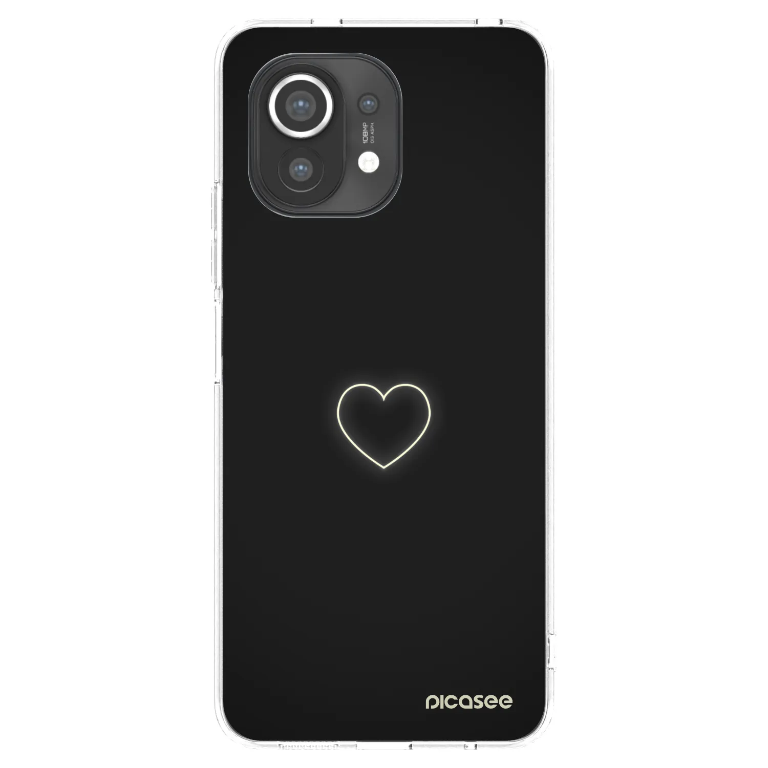 Picasee átlátszó szilikon tok az alábbi mobiltelefonokra Xiaomi Mi 11 - Heart