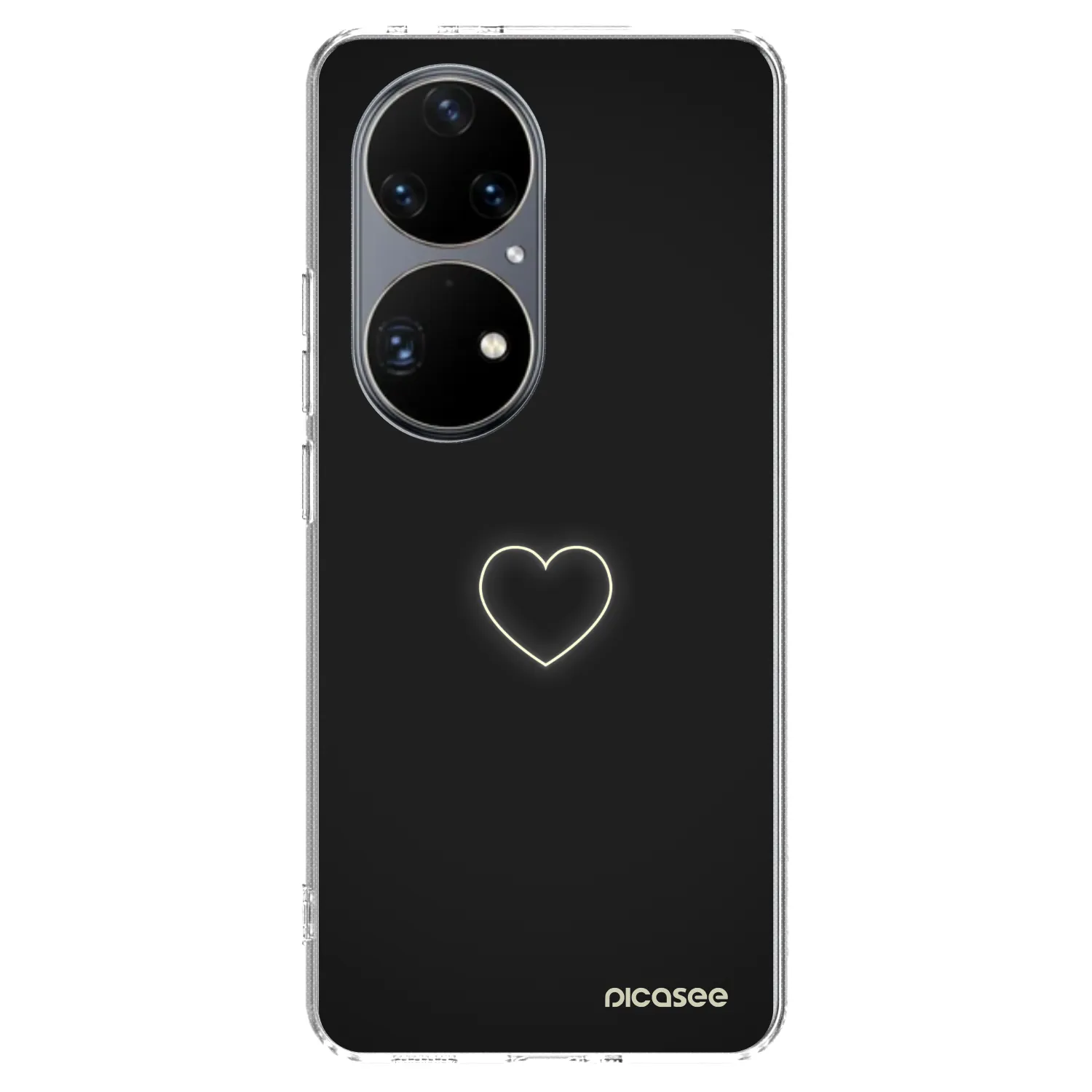 Picasee átlátszó szilikon tok az alábbi mobiltelefonokra Huawei P50 - Heart