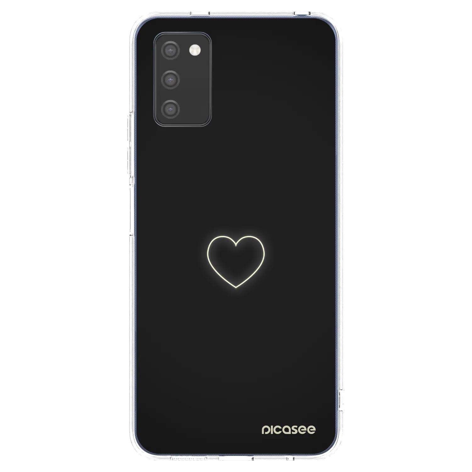 Picasee átlátszó szilikon tok az alábbi mobiltelefonokra Samsung Galaxy A02s A025G - Heart