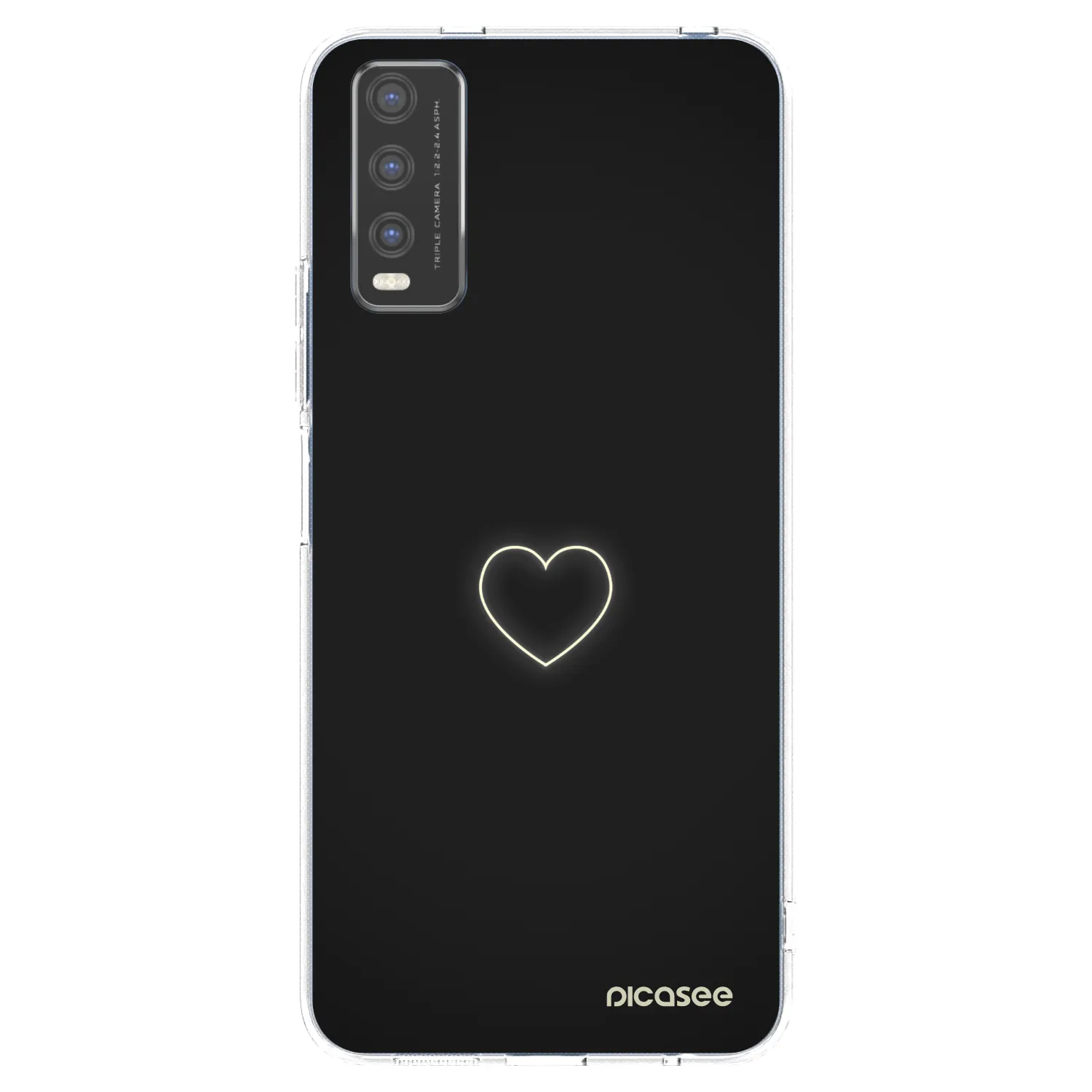Picasee átlátszó szilikon tok az alábbi mobiltelefonokra Vivo Y20s - Heart