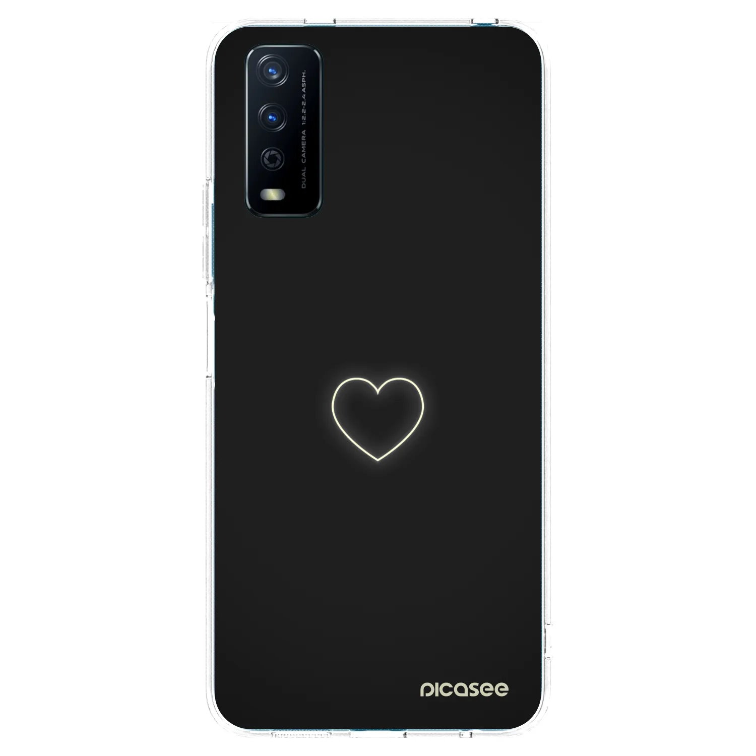 Picasee átlátszó szilikon tok az alábbi mobiltelefonokra Vivo Y11s - Heart