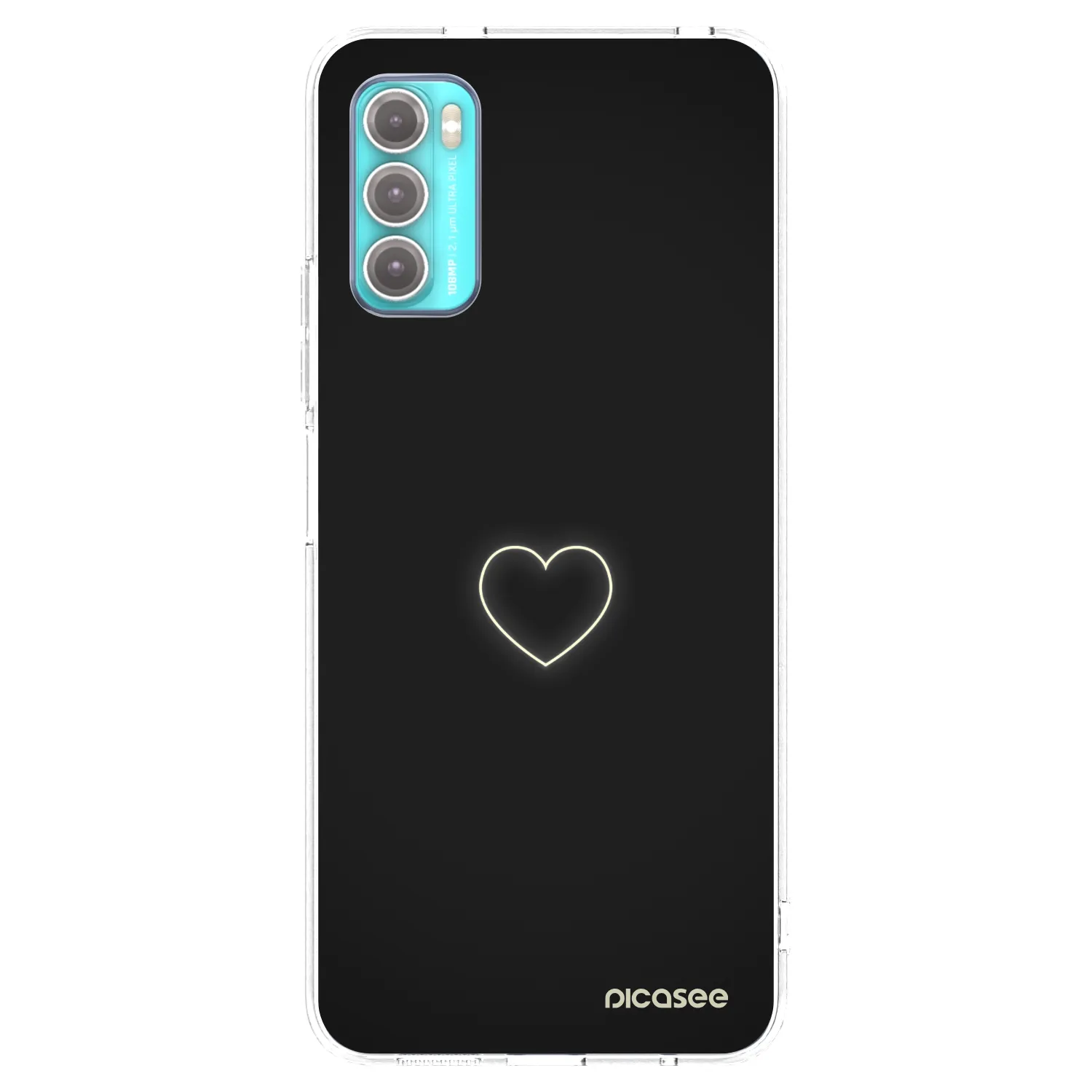 Picasee átlátszó szilikon tok az alábbi mobiltelefonokra Motorola Moto G60 - Heart