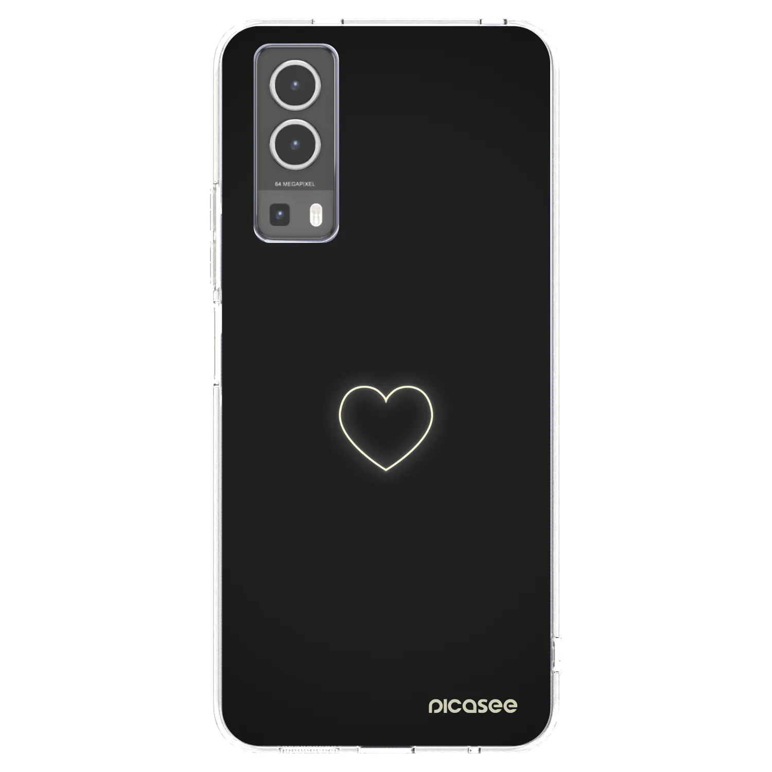 Picasee átlátszó szilikon tok az alábbi mobiltelefonokra Vivo Y72 5G - Heart