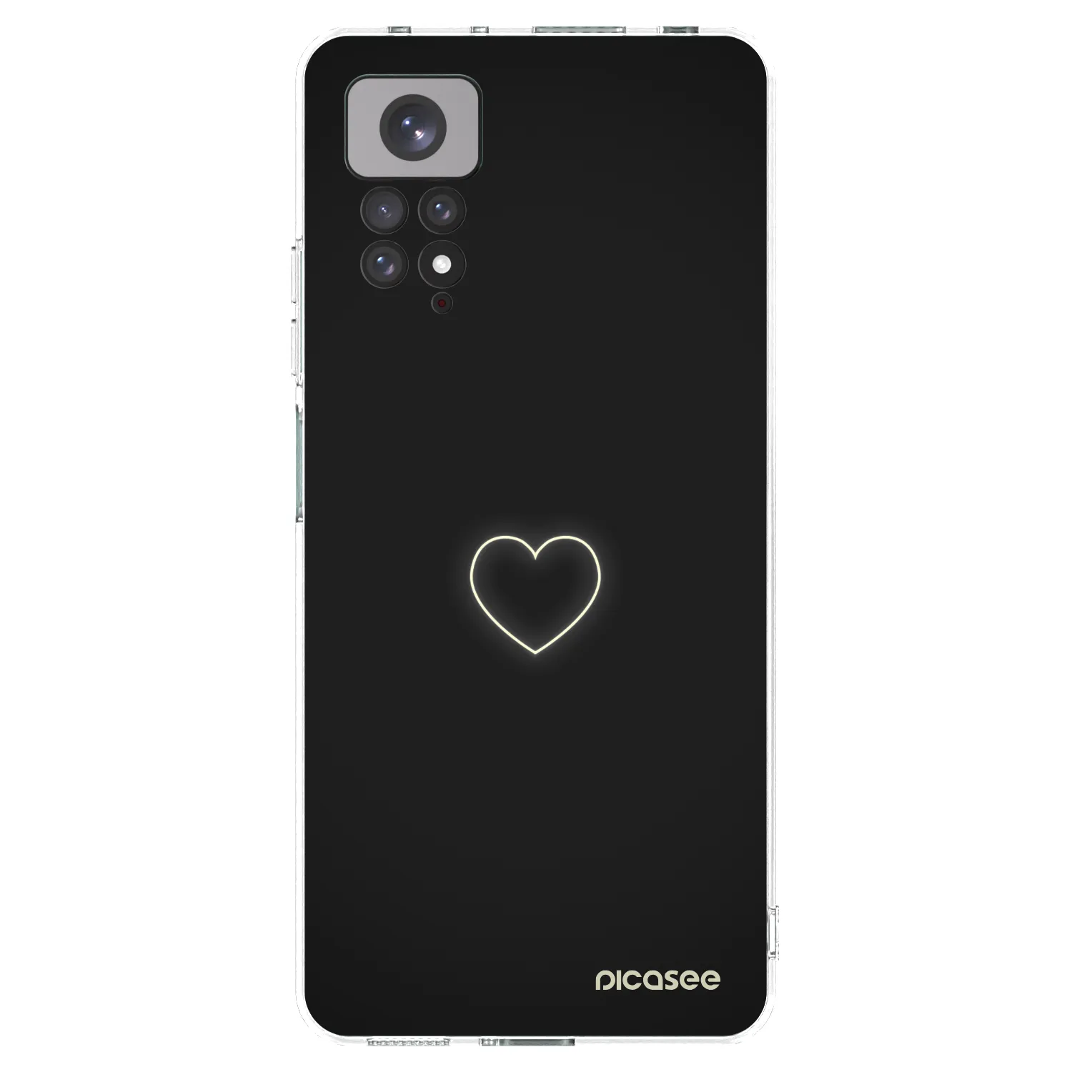 Picasee átlátszó szilikon tok az alábbi mobiltelefonokra Xiaomi Redmi Note 11 - Heart