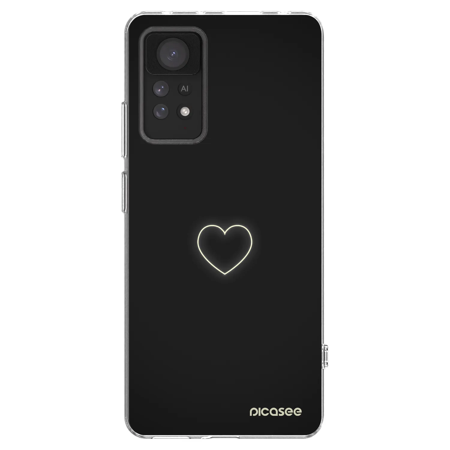 Picasee átlátszó szilikon tok az alábbi mobiltelefonokra Xiaomi Redmi Note 11 Pro 5G - Heart