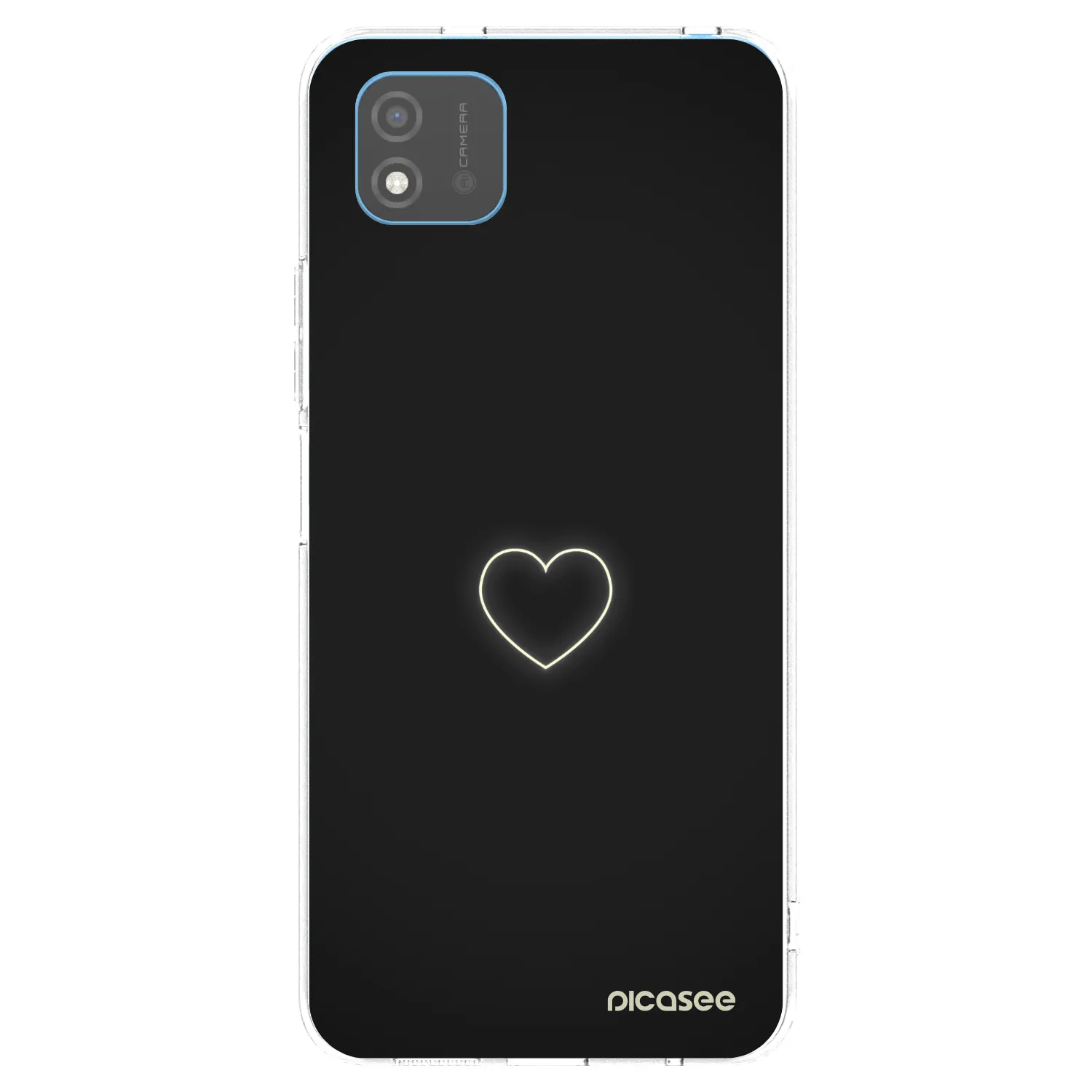 Picasee átlátszó szilikon tok az alábbi mobiltelefonokra Realme C11 (2021) - Heart