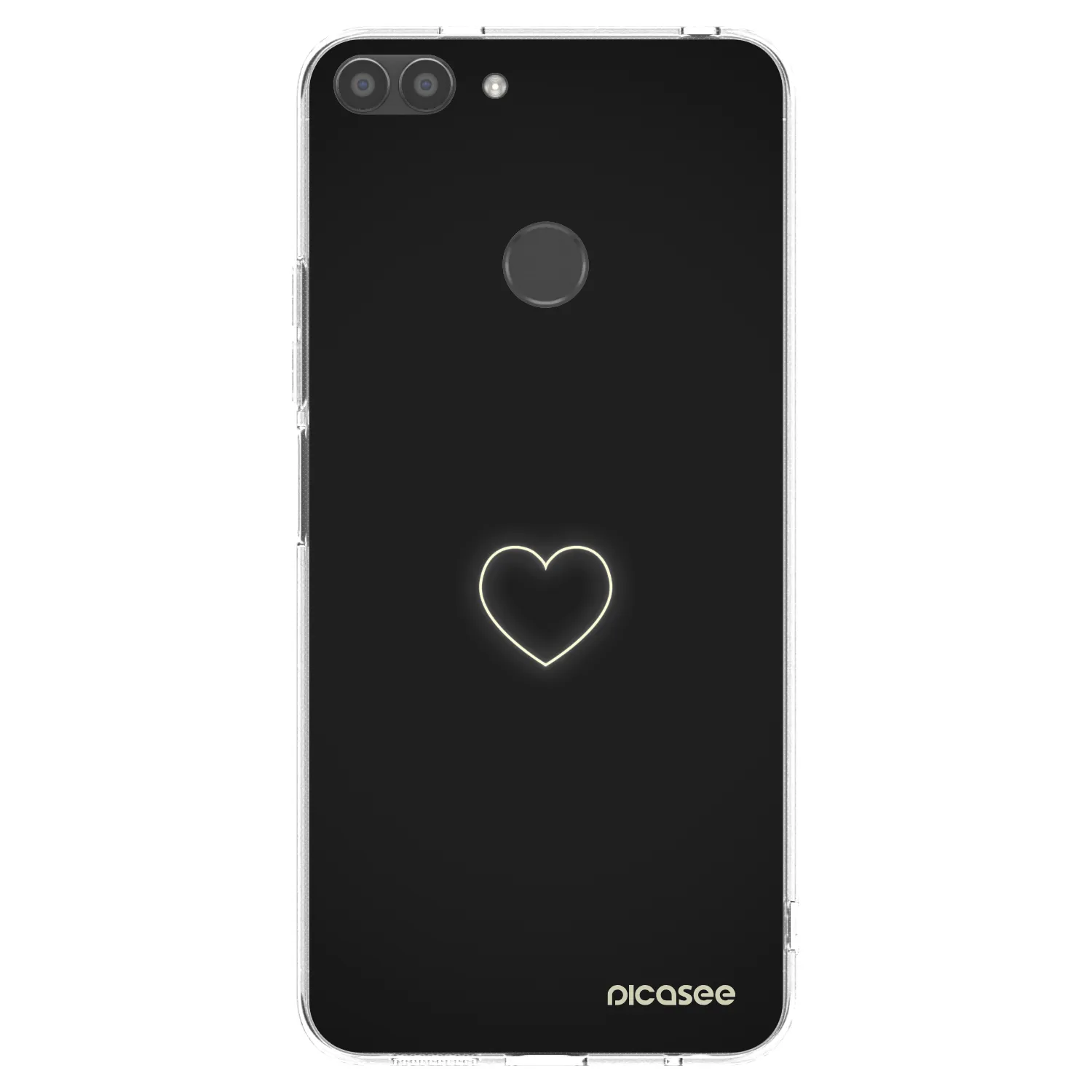 Picasee átlátszó szilikon tok az alábbi mobiltelefonokra Huawei P Smart - Heart