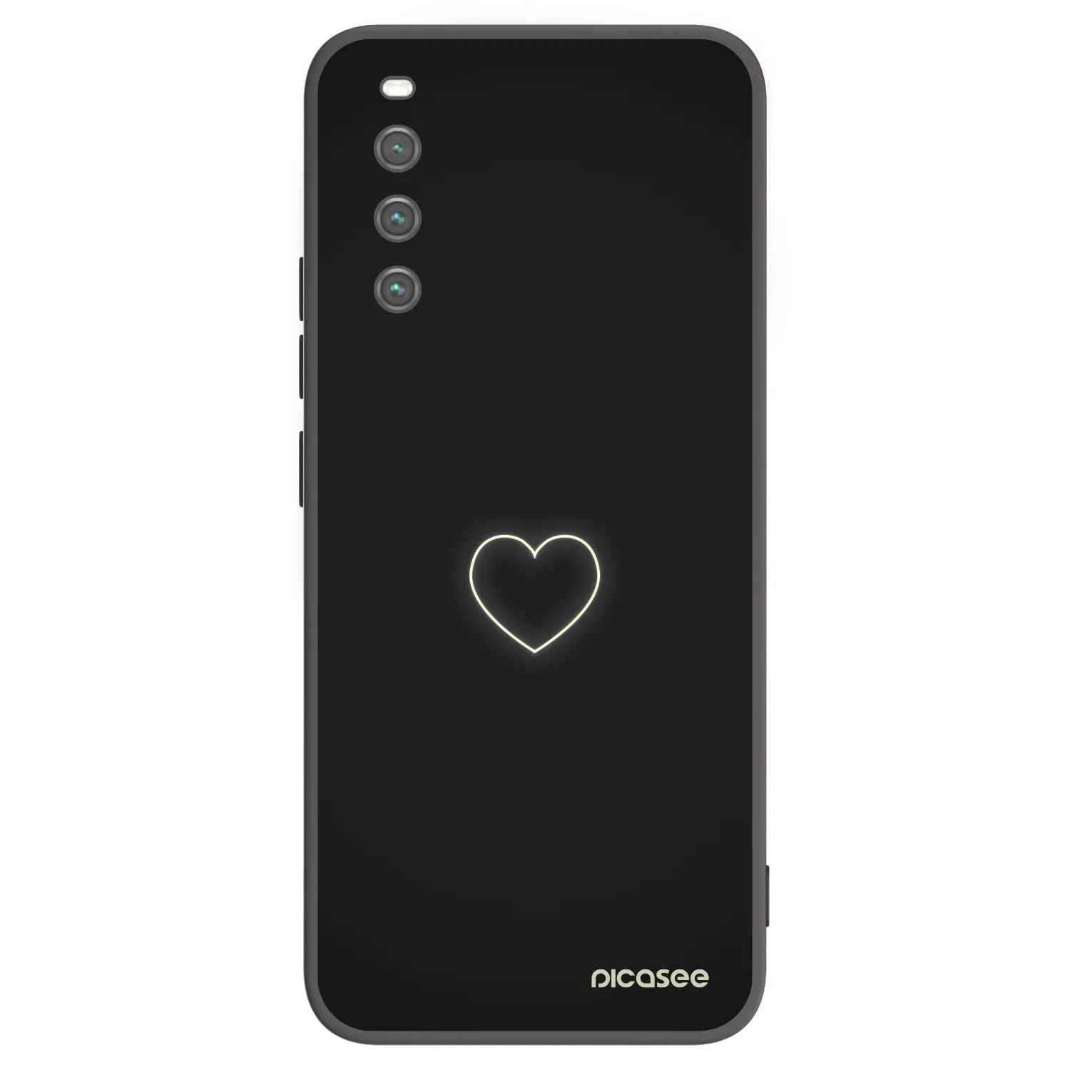 Picasee fekete szilikon tok az alábbi mobiltelefonokra Sony Xperia 10 IV 5G - Heart