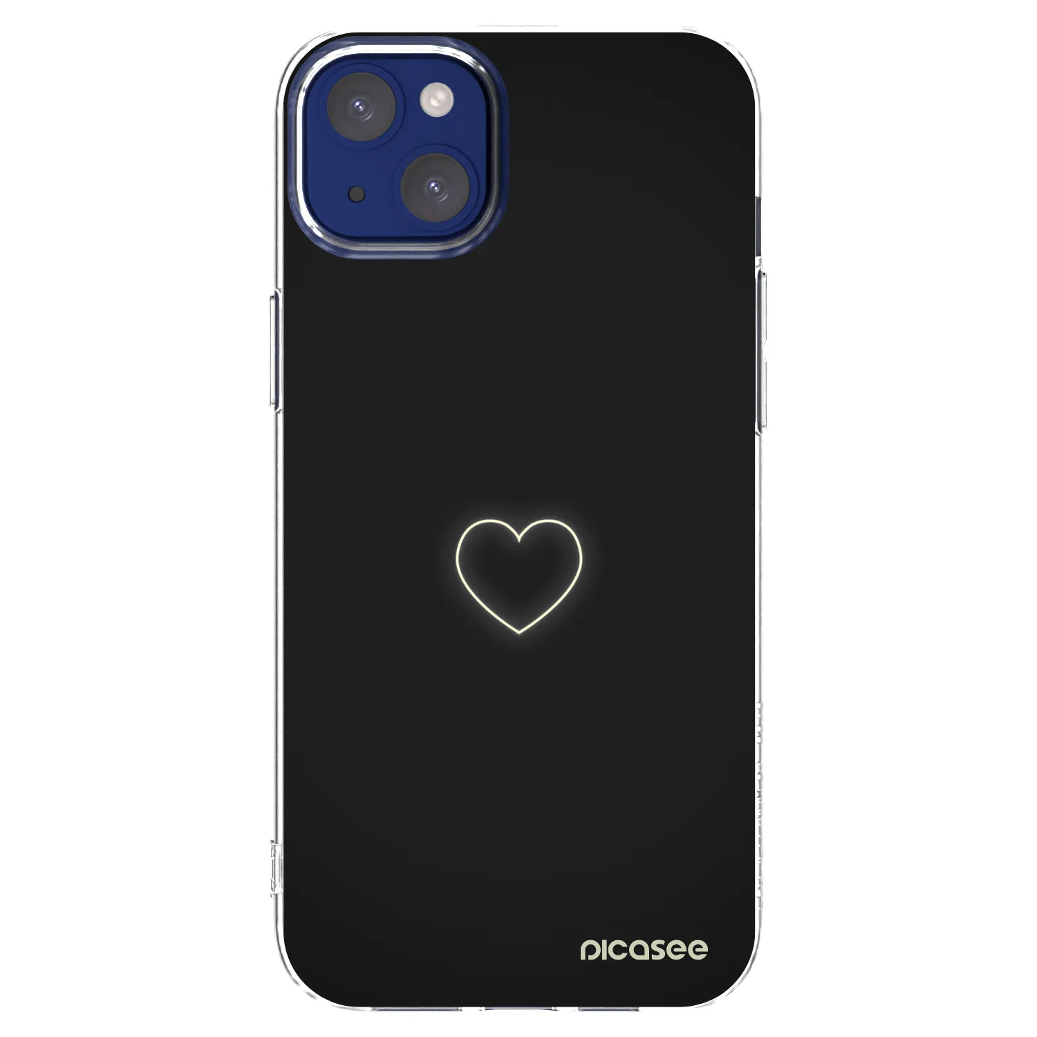 Picasee átlátszó szilikon tok az alábbi mobiltelefonokra Apple iPhone 14 Plus - Heart