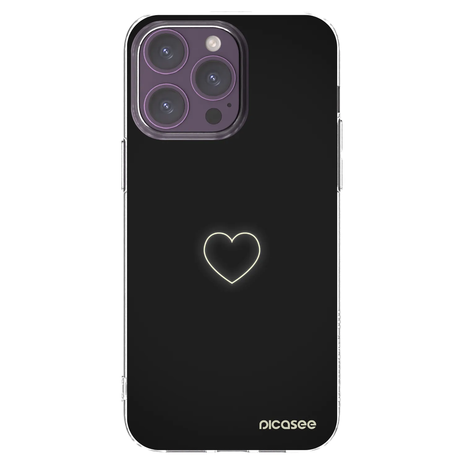 Picasee átlátszó szilikon tok az alábbi mobiltelefonokra Apple iPhone 14 Pro Max - Heart