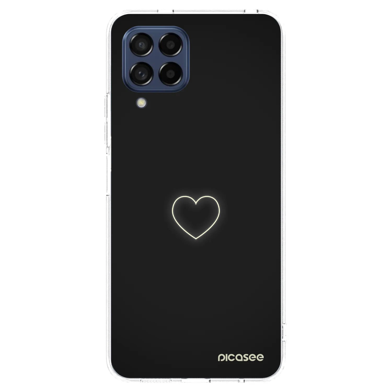 Picasee átlátszó szilikon tok az alábbi mobiltelefonokra Samsung Galaxy M53 5G - Heart