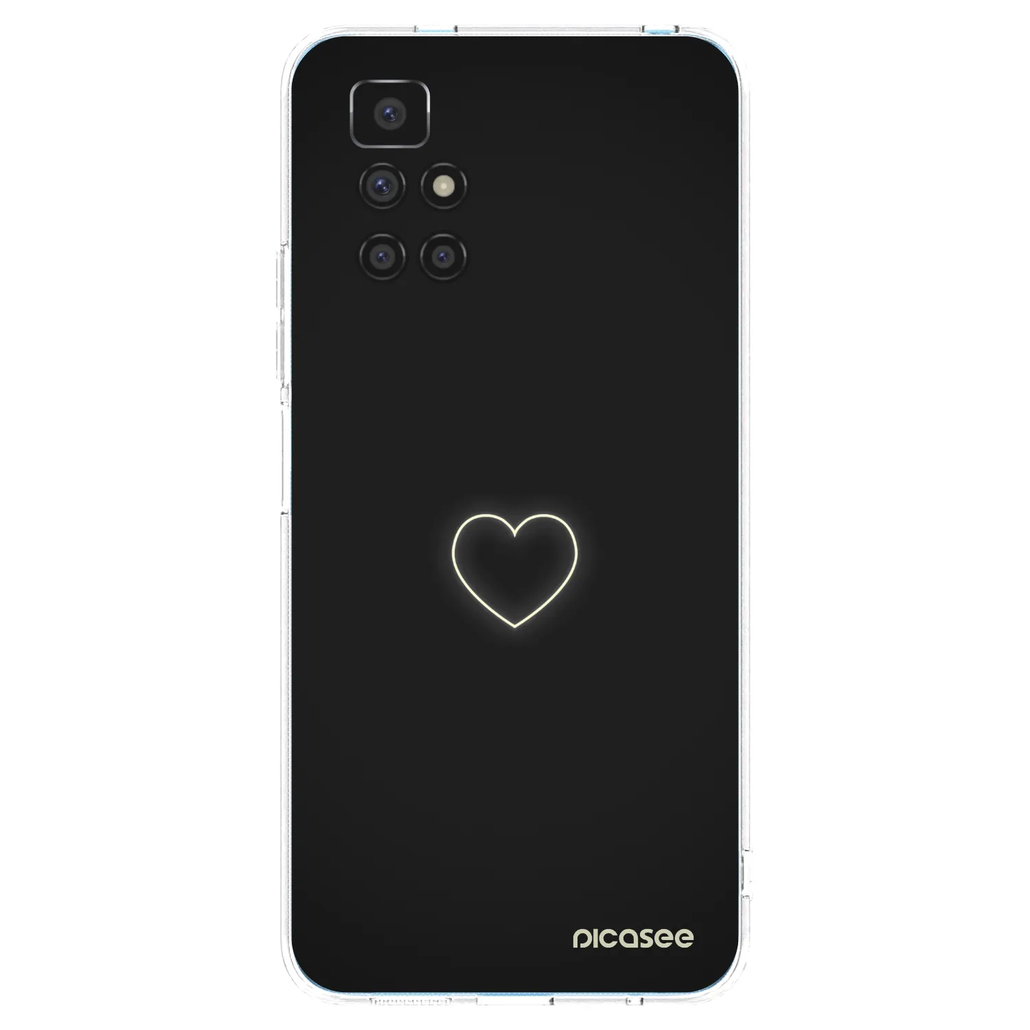Picasee átlátszó szilikon tok az alábbi mobiltelefonokra Xiaomi Redmi 10 (2022) - Heart