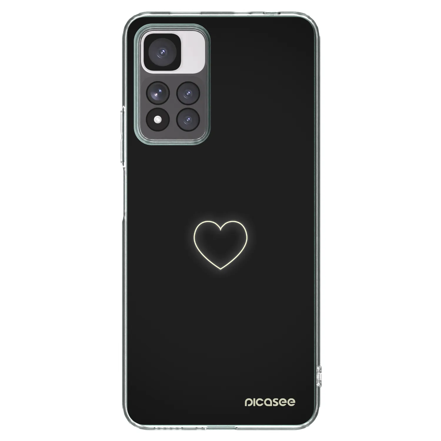 Picasee átlátszó szilikon tok az alábbi mobiltelefonokra Xiaomi Redmi Note 11 Pro+ 5G - Heart