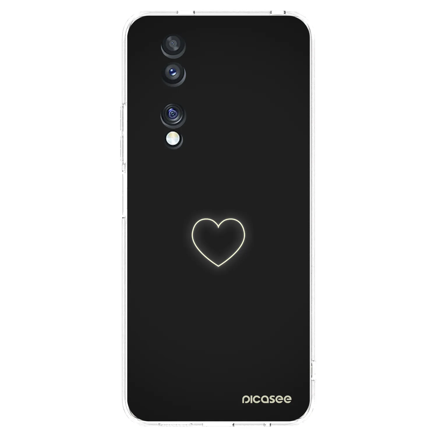 Picasee átlátszó szilikon tok az alábbi mobiltelefonokra Honor 70 - Heart