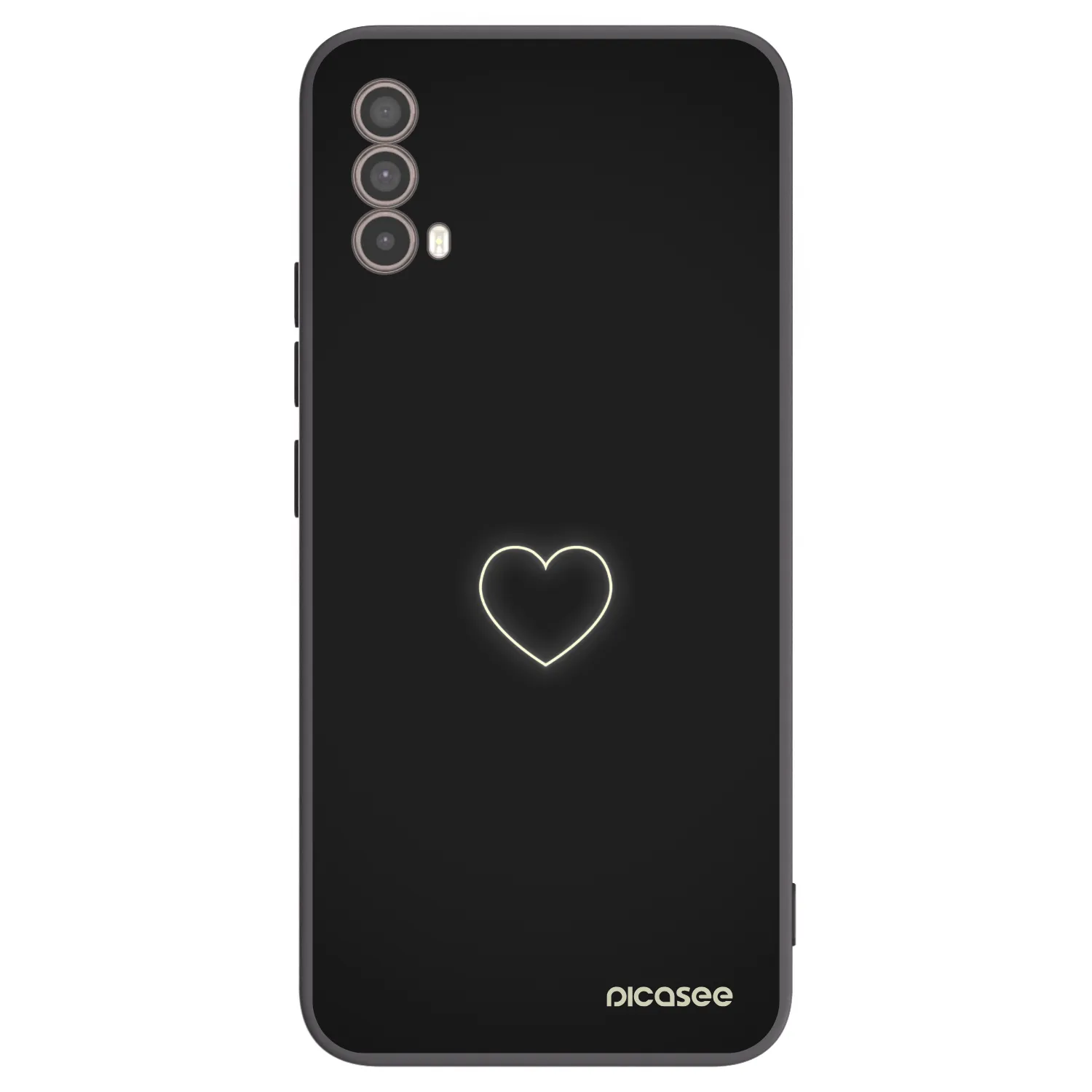 Picasee fekete szilikon tok az alábbi mobiltelefonokra Motorola Moto E40 - Heart