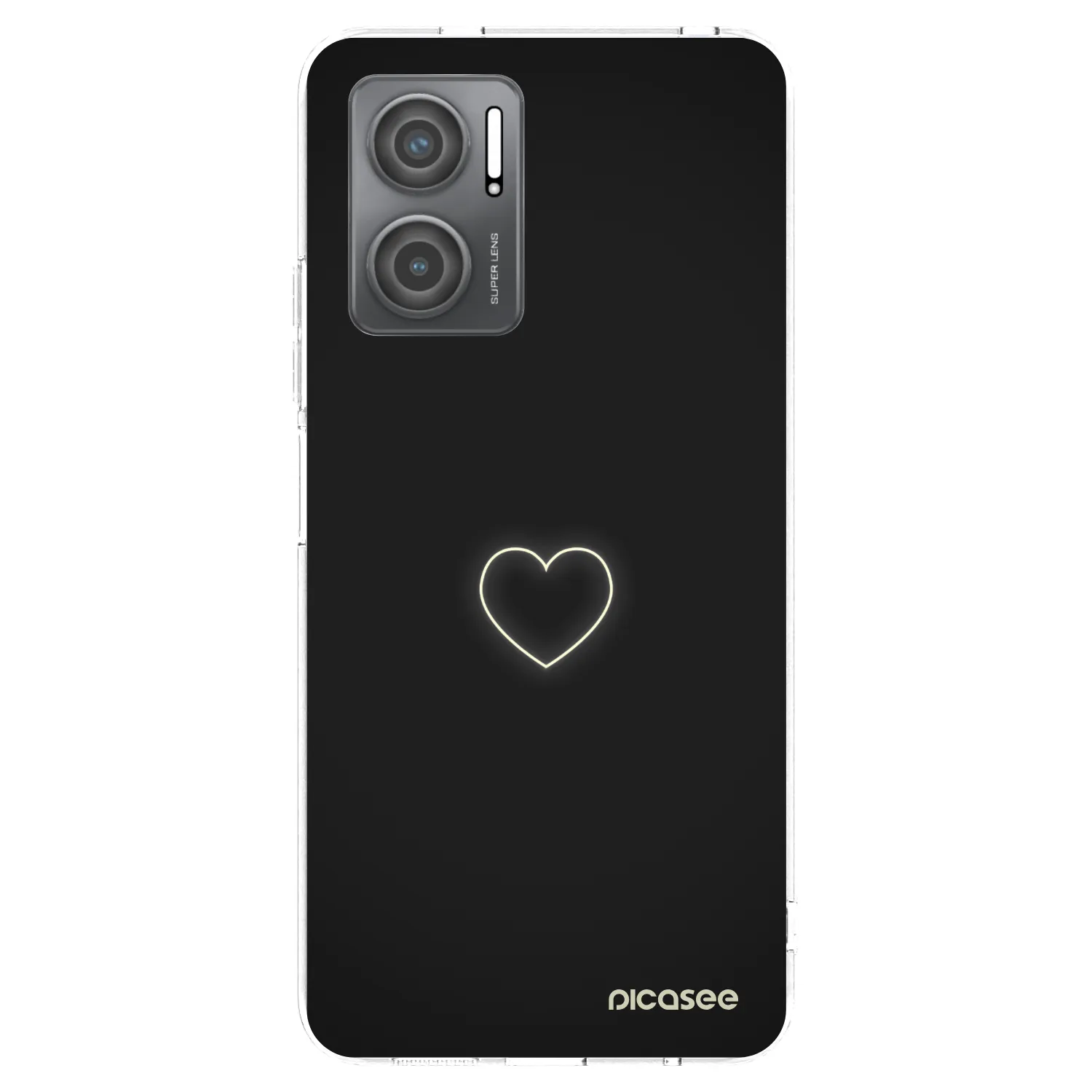 Picasee átlátszó szilikon tok az alábbi mobiltelefonokra Xiaomi Redmi 10 5G - Heart